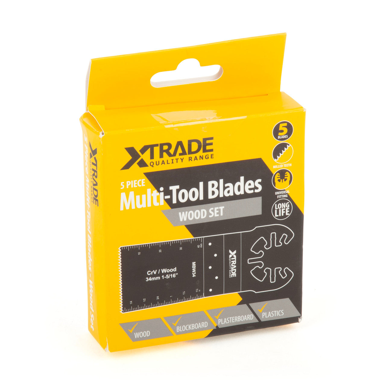 XTrade Multi-Tool Blades For Wood Plastic Pasterboard Pack of 5 MBW34-5