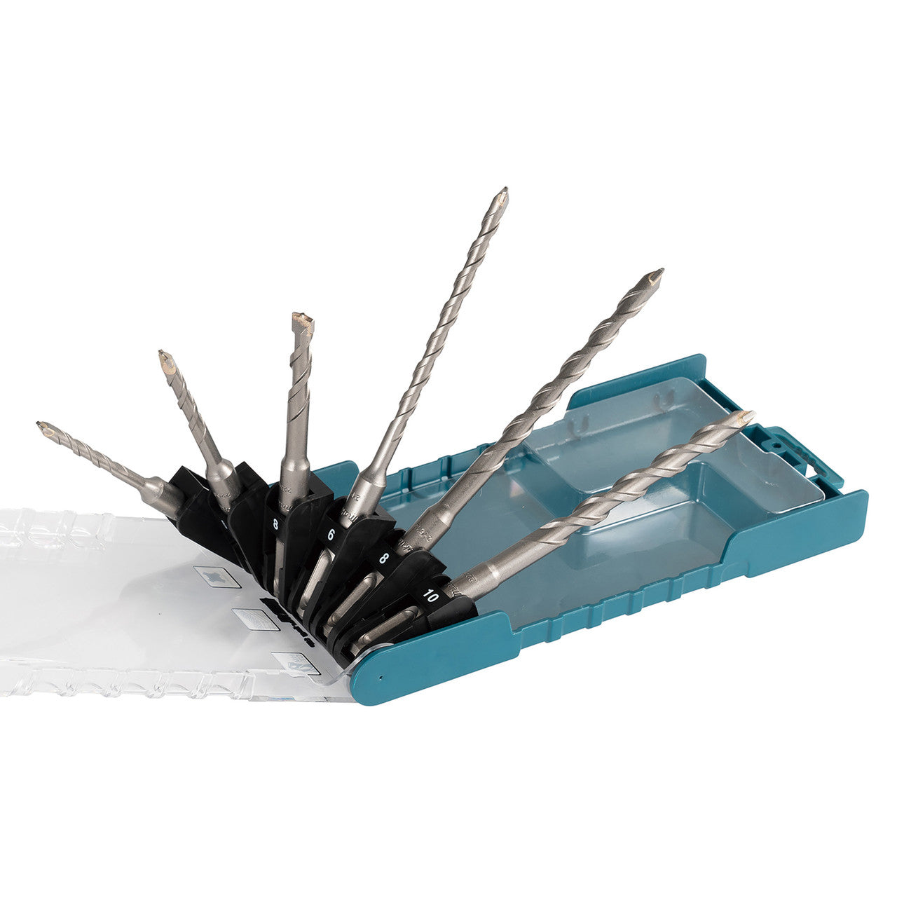 Makita TCT SDS+ Drill Bit Set 6 Piece 5 to 10mm Tungsten Carbide Tips E-15730
