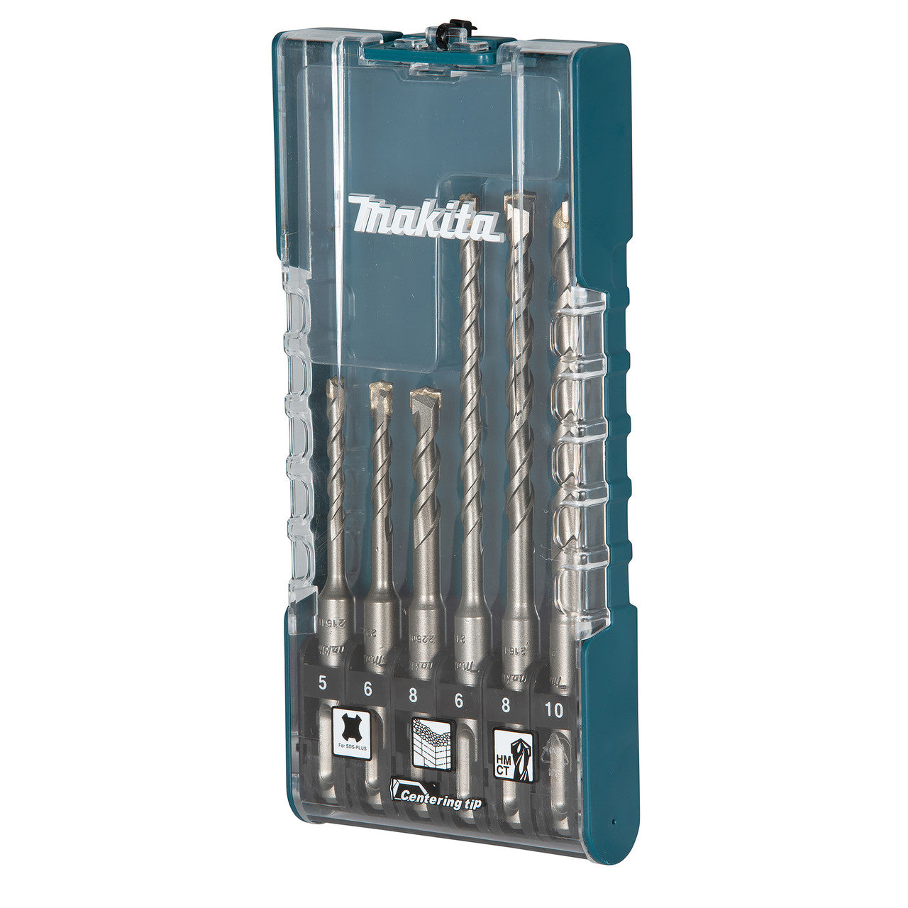 Makita TCT SDS+ Drill Bit Set 6 Piece 5 to 10mm Tungsten Carbide Tips E-15730