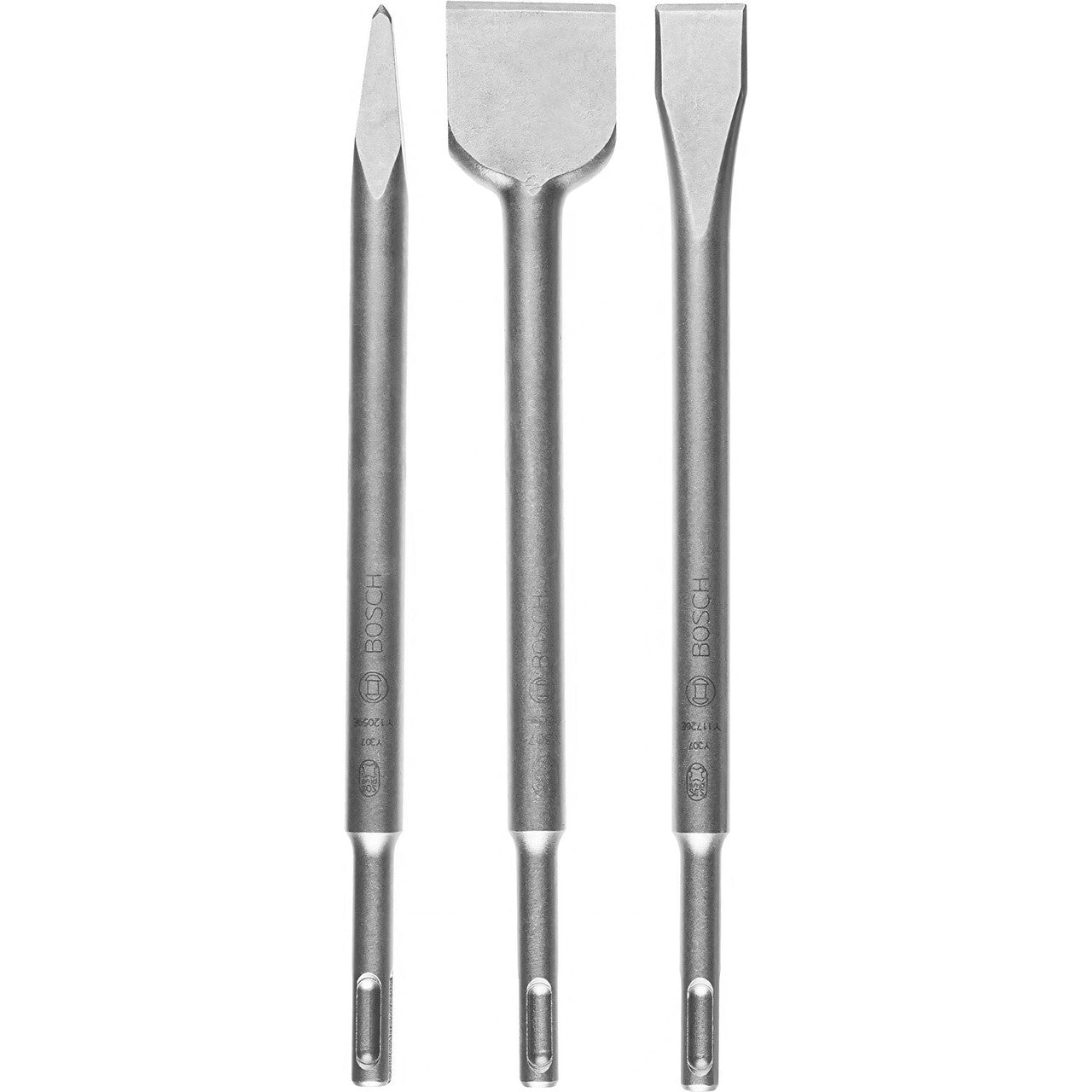 Bosch SDS Plus Power Tool Chisel Set 3 Piece For Concrete And Masonry 2607019457