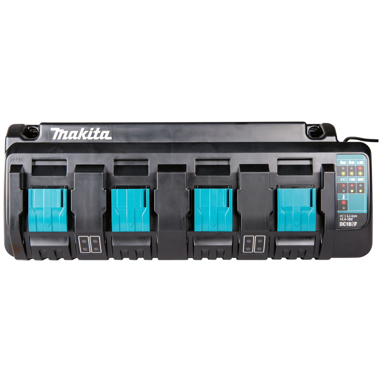 Makita LXT 14.4V/18V 4 Port Battery Charger Cooling Fan For Faster Charge DC18SF
