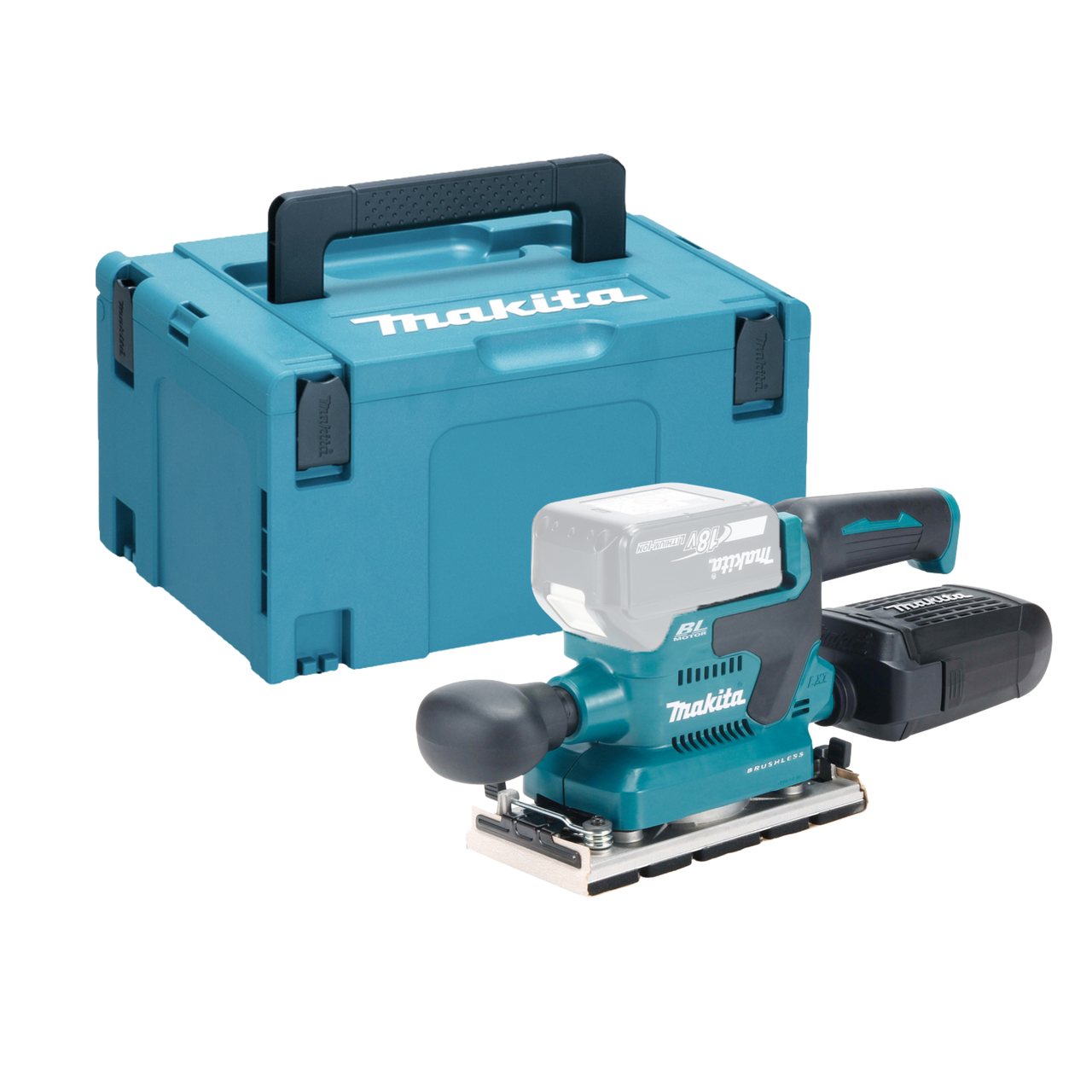 Makita DBO382ZJ LXT Finishing Sander 18V Body Only with MakPac Case