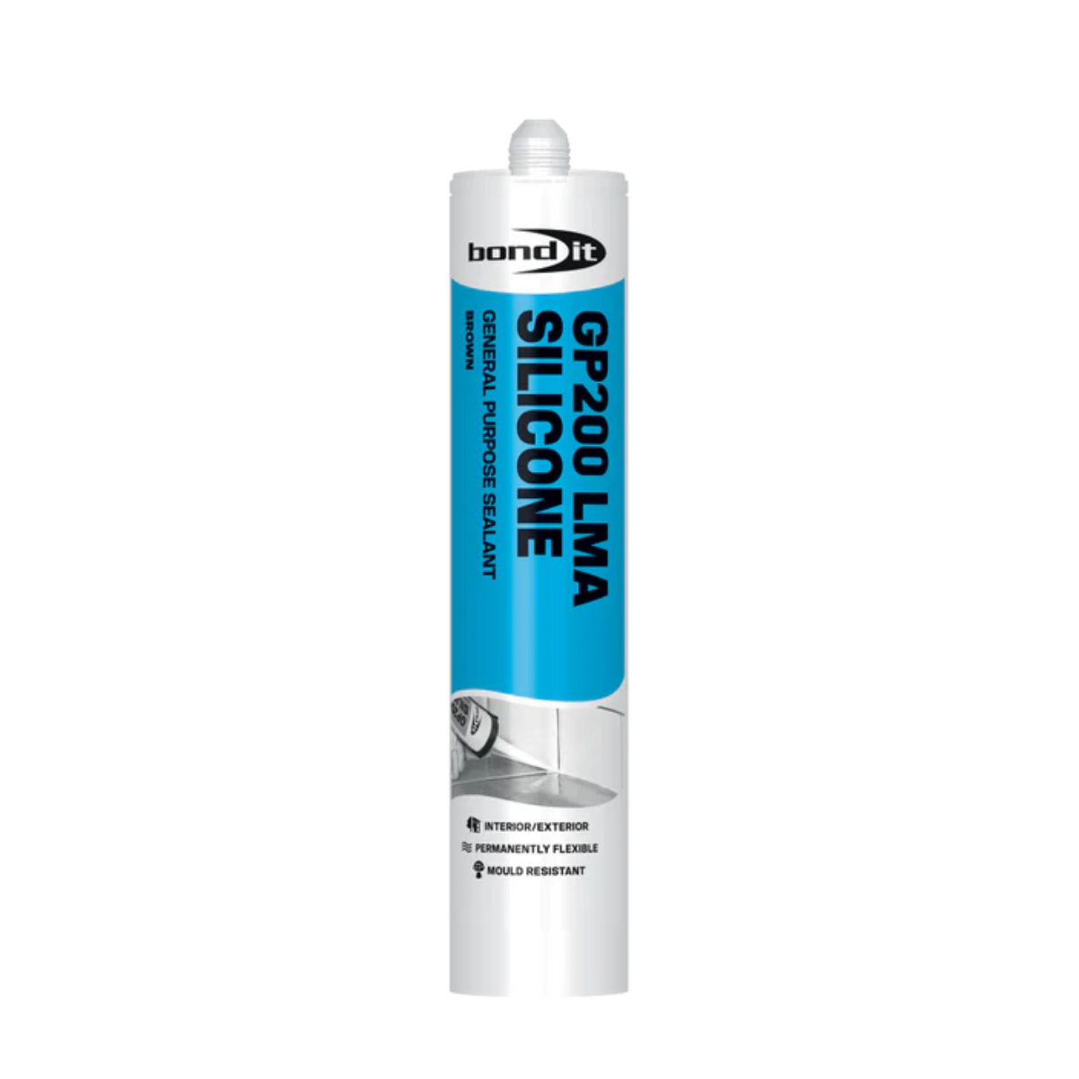 Bond It GP200 General Purpose Silicone Sealant 275ml (Brown) - Box of 25