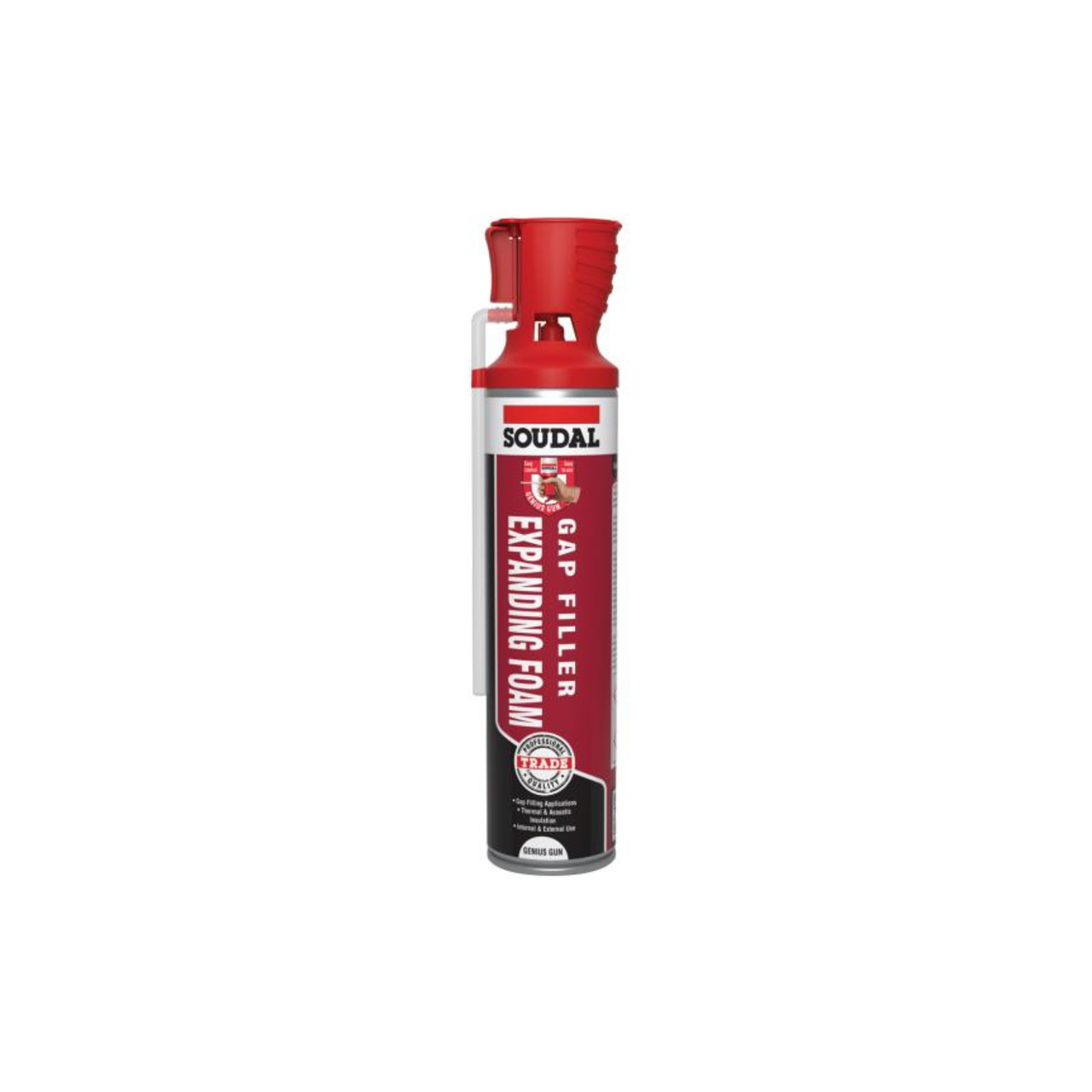 Soudal Trade Gap Filler Expanding Foam Genius Gun 600ml - Pack of 12