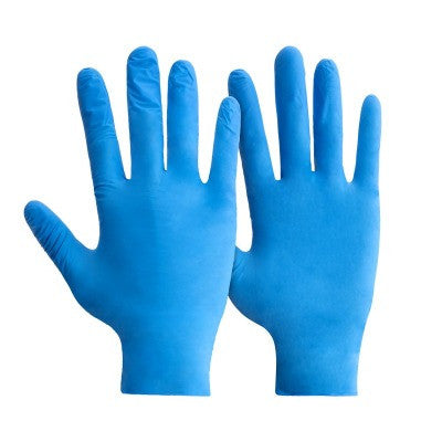 Mercator Nitrylex Classic Blue Nitrile Gloves (Size 9/10/XXL) - Pack of 100