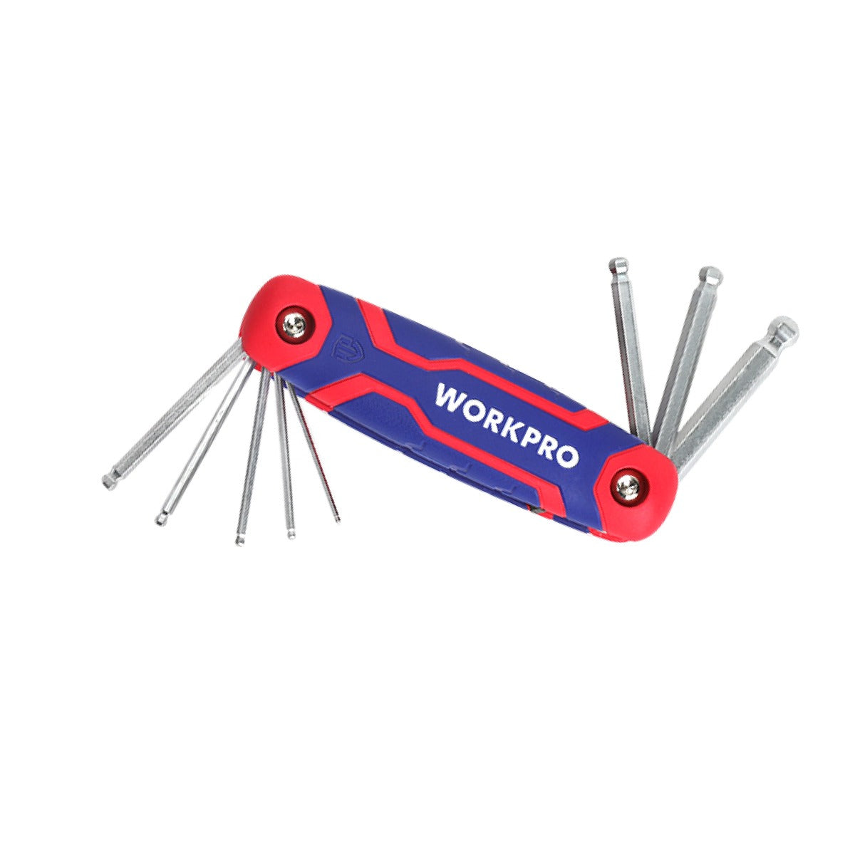 Workpro WP222023 CR-V Folding Ball Point Hex Key Set (9 Piece)