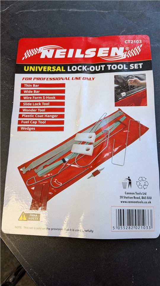 Neilsen Universal Vehicle Lockout Emergency Entry Tool Set CT2103