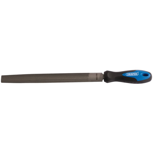 Draper Soft Grip Engineer's Half Round File and Handle 250mm 00010