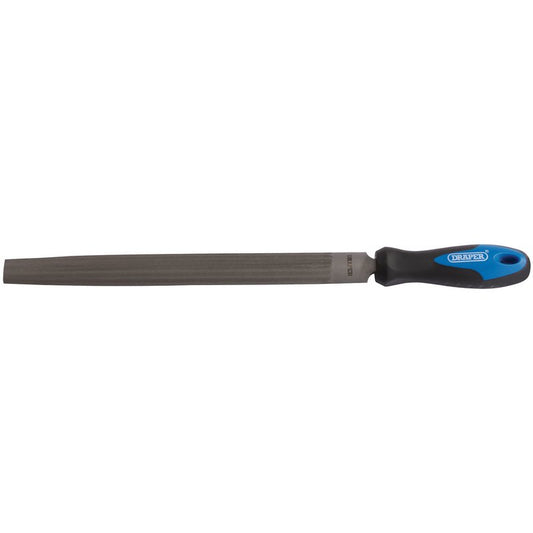 Draper Soft Grip Engineer's Half Round File and Handle 300mm 00011