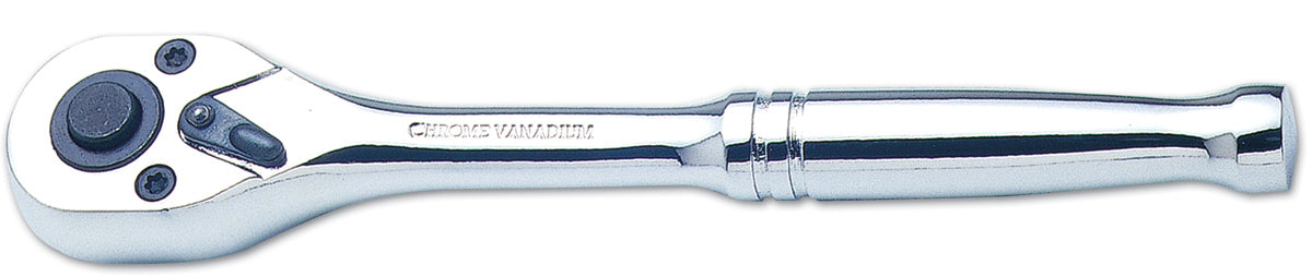 Laser Tools 1/4"D Fully Polished Quick Release Ratchet 24 Teeth Reversible 0038