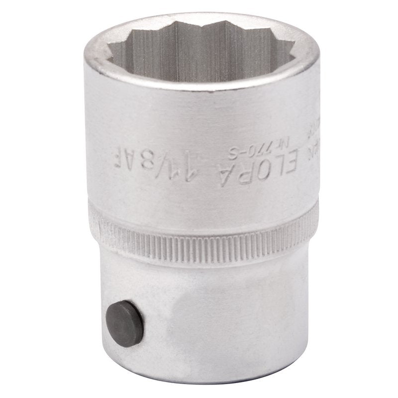 Elora 1.1/8" Bi-Hexagon Socket 3/4"D Chrome Plated Hardened And Tempered 00492