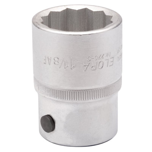 Elora 1.1/8" Bi-Hexagon Socket 3/4"D Chrome Plated Hardened And Tempered 00492