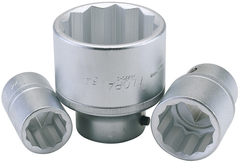 Elora 23mm 3/4"D Bi-Hexagon Socket Standard Length Chrome Plated 00715