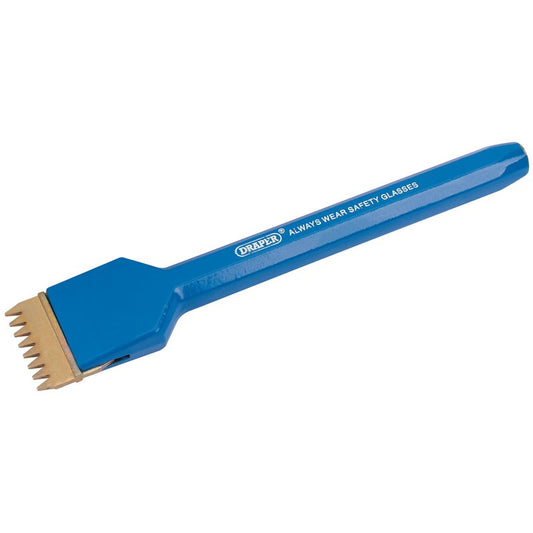 Draper Scutch Holding Chisel 38 x 200mm Octagonal shank with comb scutch 00755