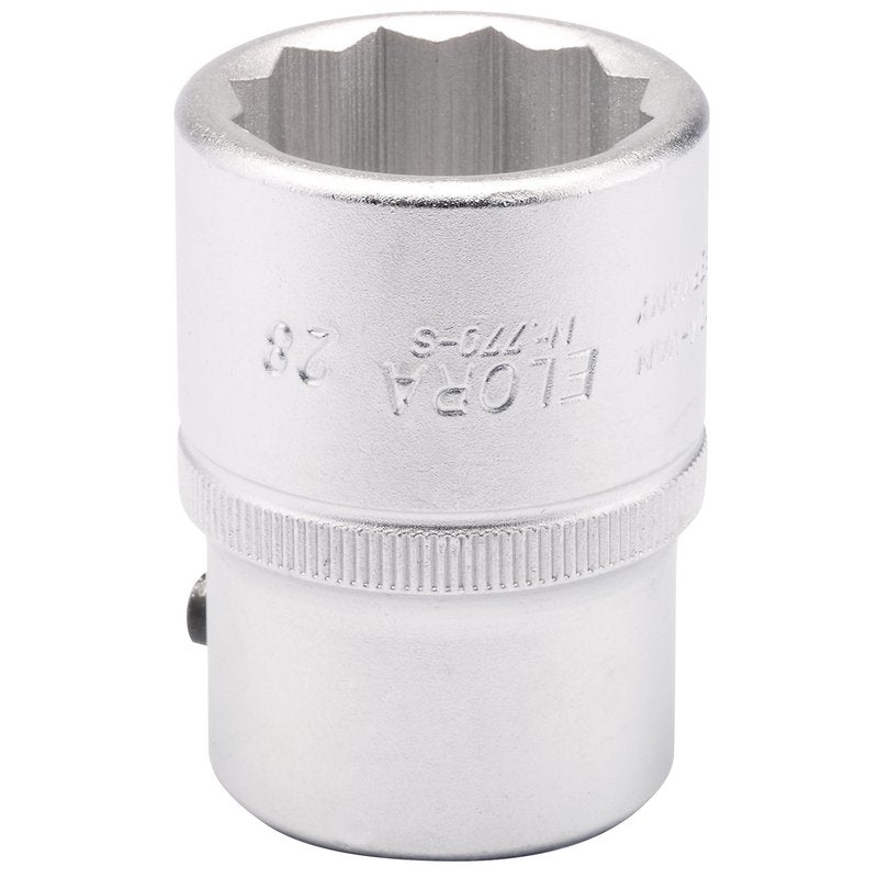 Elora 28mm 3/4"D Bi-Hexagon Socket Standard Length Chrome Plated 00765