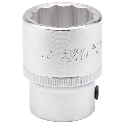 Elora 32mm 3/4"D Bi-Hexagon Socket Standard Length Chrome Plated 00773