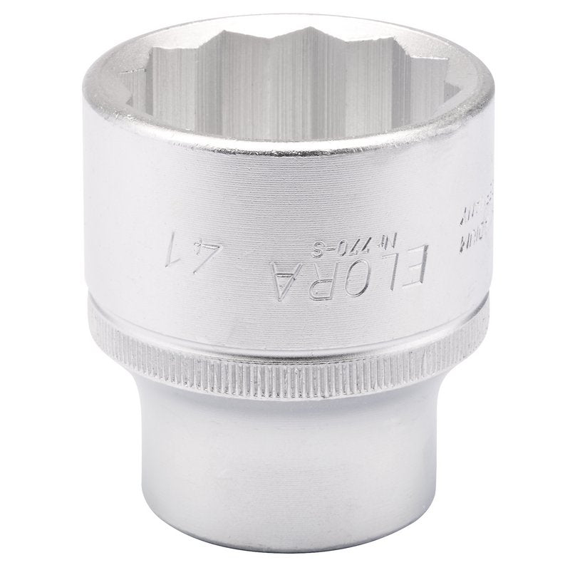 Elora 41mm 3/4"D Bi-Hexagon Socket Standard Length Chrome Plated 00822