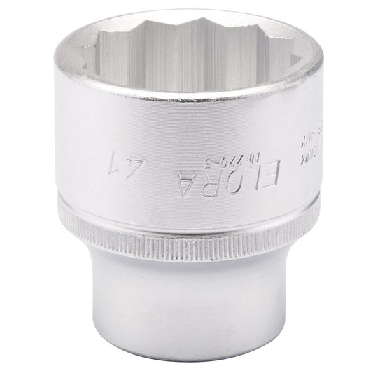 Elora 41mm 3/4"D Bi-Hexagon Socket Standard Length Chrome Plated 00822