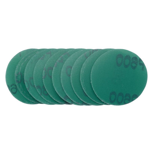 Draper Wet and Dry Sanding Discs Hook and Loop 50mm 600 Grit 10 Pack 01083