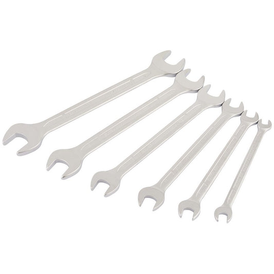 Elora Long Metric Open End Spanner Set 6 Piece 6 to 17mm Chrome Plated 01341