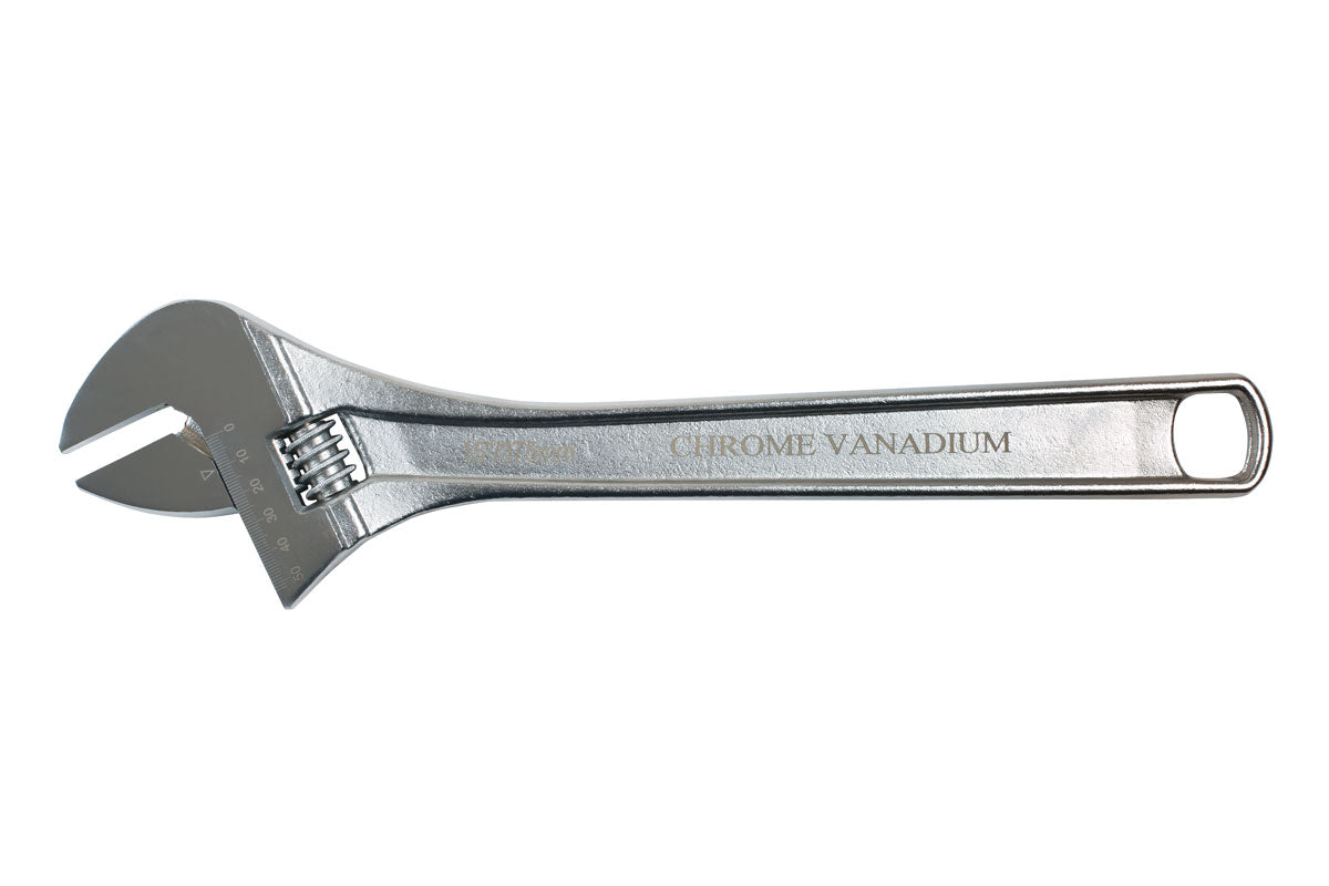 Laser Tools Adjustable Wrench 460mm Capacity 53mm Measuring Scale On Head 0168