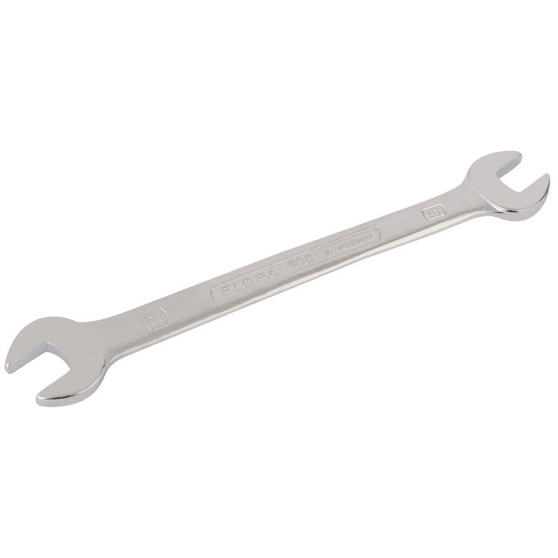 Elora Long Metric Double Open End Spanner 9 x 11mm Chrome Plated 01862