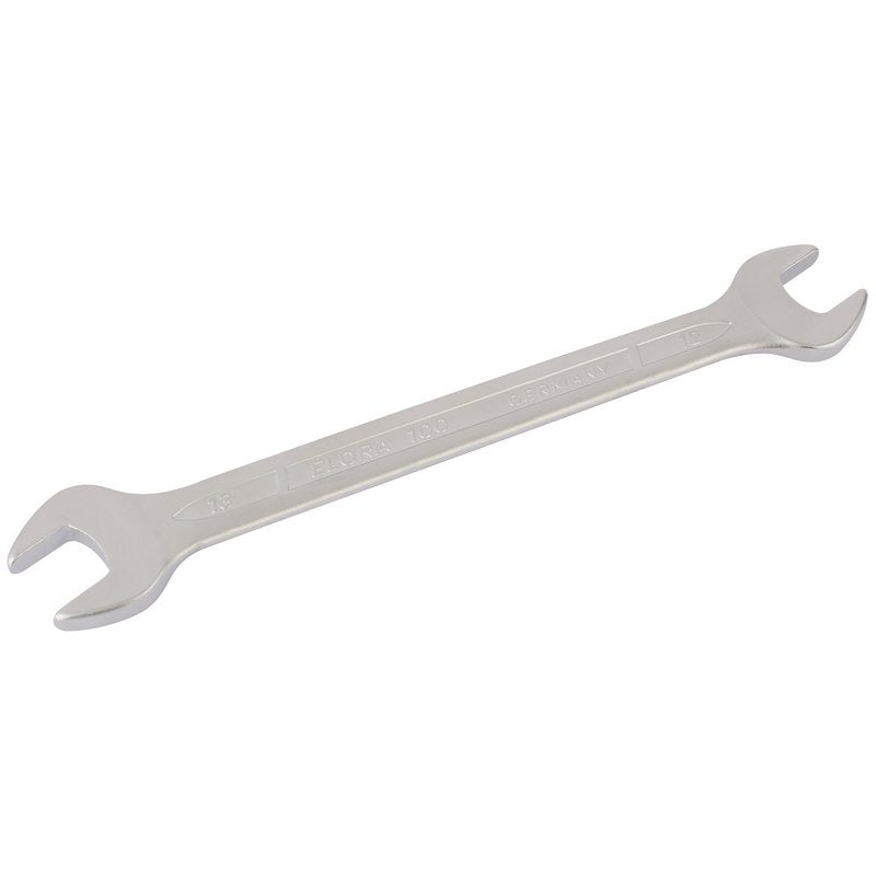 Elora Long Metric Double Open End Spanner 12 x 13mm Chrome Plated 01888