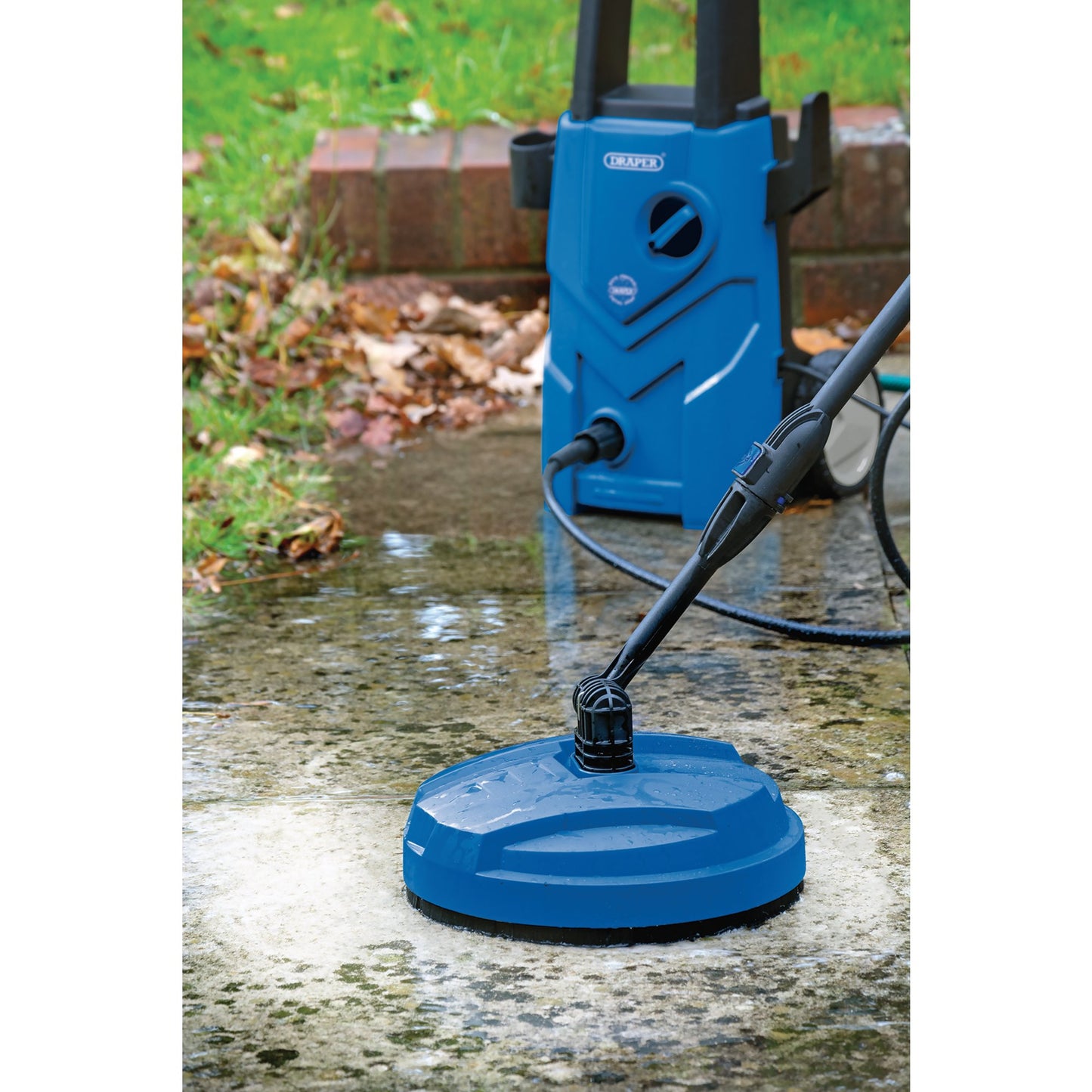 Draper Pressure Washer Compact Rotary Patio Cleaner 250mm Diameter Head 02013