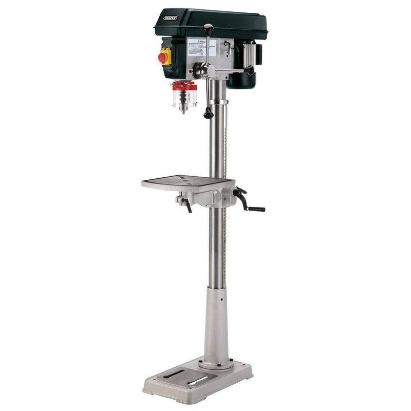 Draper 230V Floor Standing Drill 12 Speed 600W Chuck 3-16mm 1.8m Cable 02017