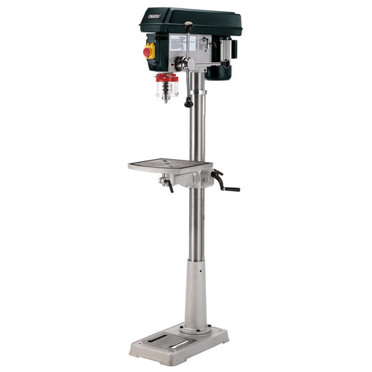 Draper 230V Floor Standing Drill 12 Speed 600W Chuck 3-16mm 1.8m Cable 02017