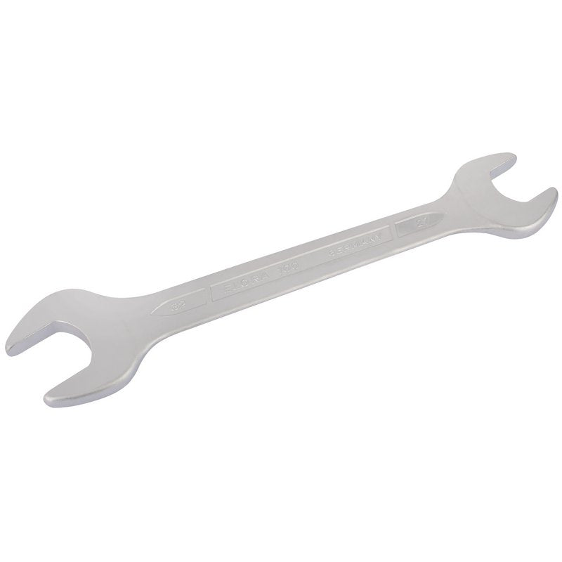 Elora Long Metric Double Open End Spanner 27 x 32mm Chrome Plated 02050
