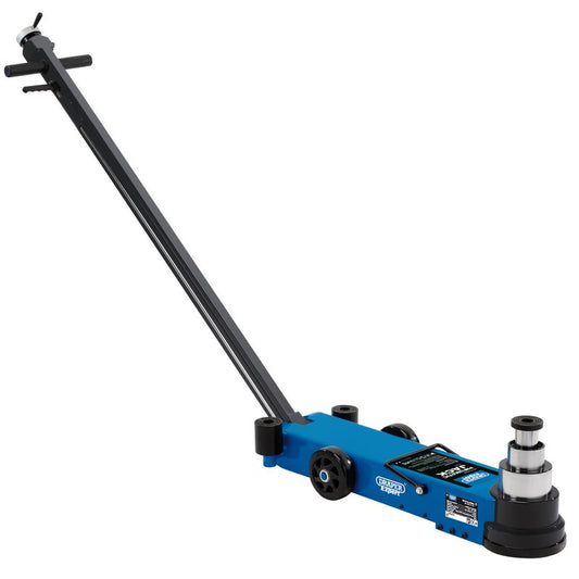 Draper 40 Tonne Pneumatic Long Chassis Low Profile Jack 125mm Entry Height 02080