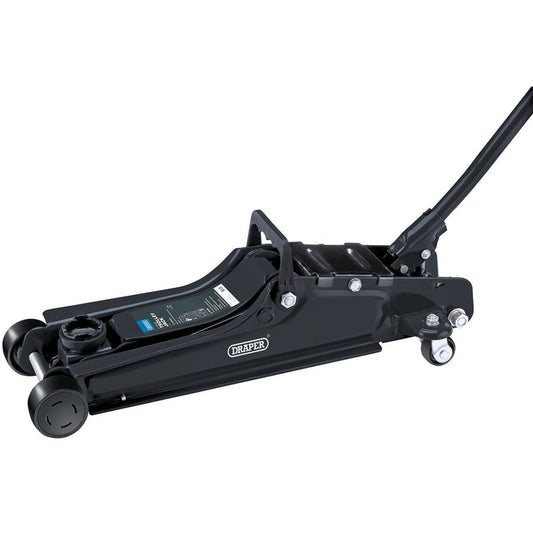 Draper 2 Tonne Low Entry Trolley Jack Lifting Range 85mm to 380mm 02082