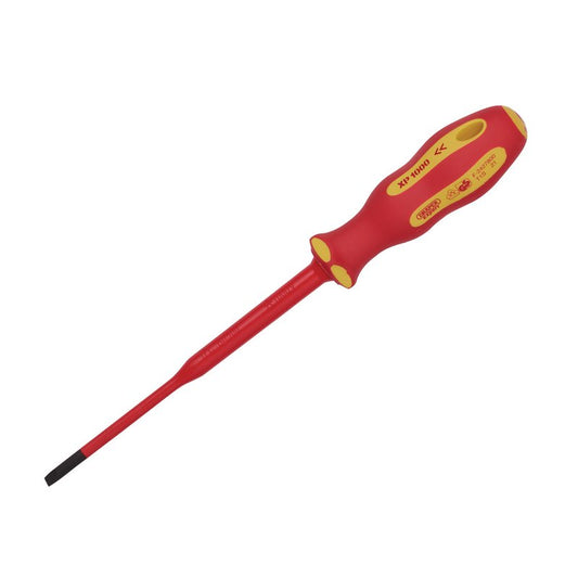 Draper XP1000 VDE Slimline Plain Slot Screwdriver 3.5 x 100mm 02159