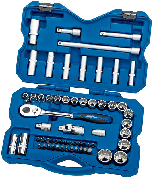 1/2" Sq. Dr. Metric 12 Point Draper Multi-Drive&#174; Socket Set (60 Piece)