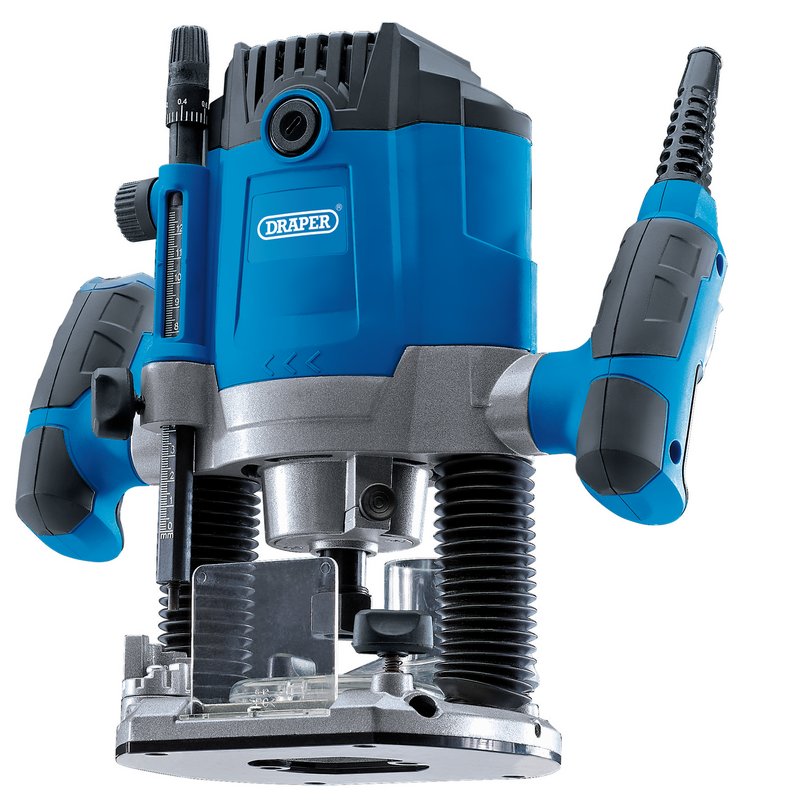 Draper 230V Variable Speed Router 1/2" 1800W With trigger safety button 02520