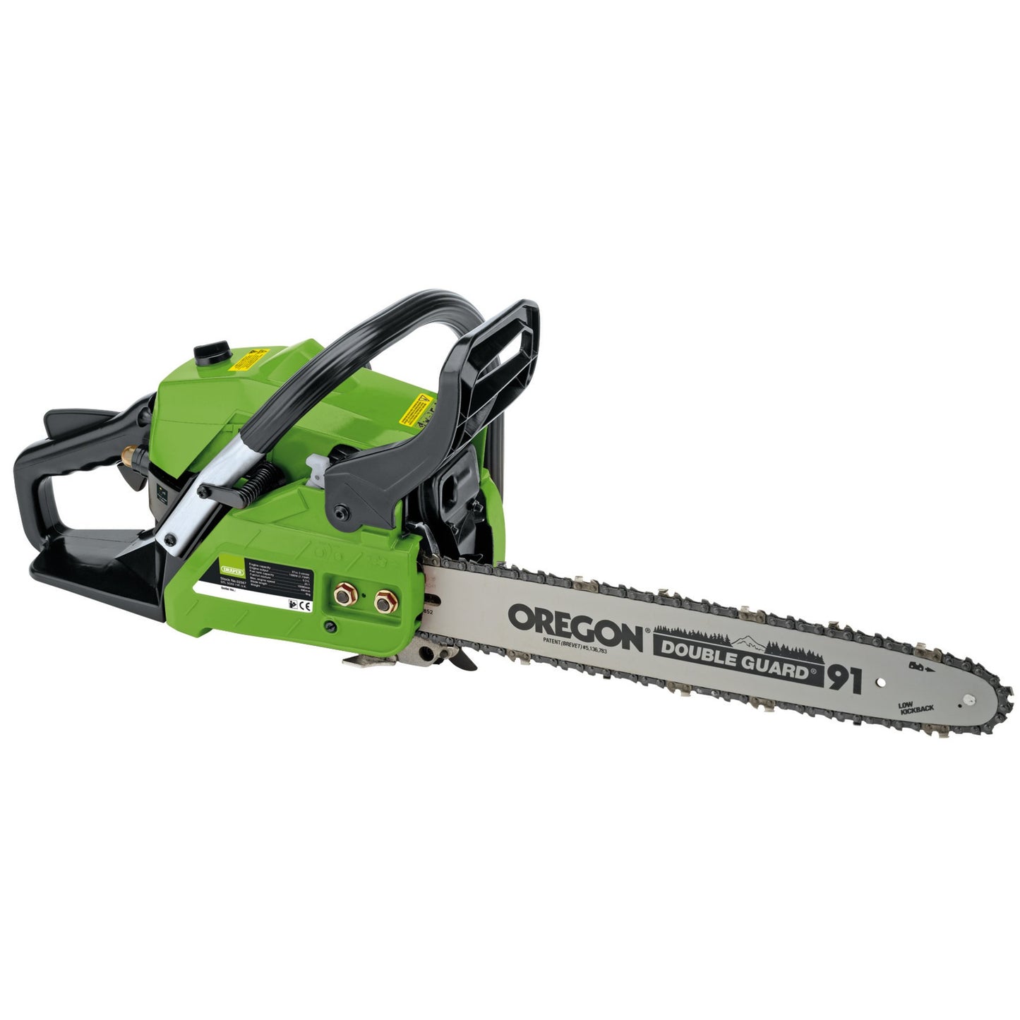 Draper Petrol Chainsaw With Oregon Chain And Bar 400mm 37cc 2 Stroke 02567