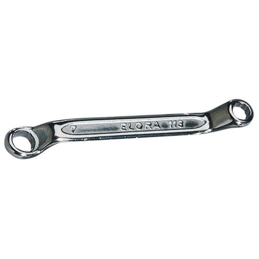 Elora Midget Deep Crank Metric Ring Spanner 6 x 7mm 12 Point Bi Hex 02604