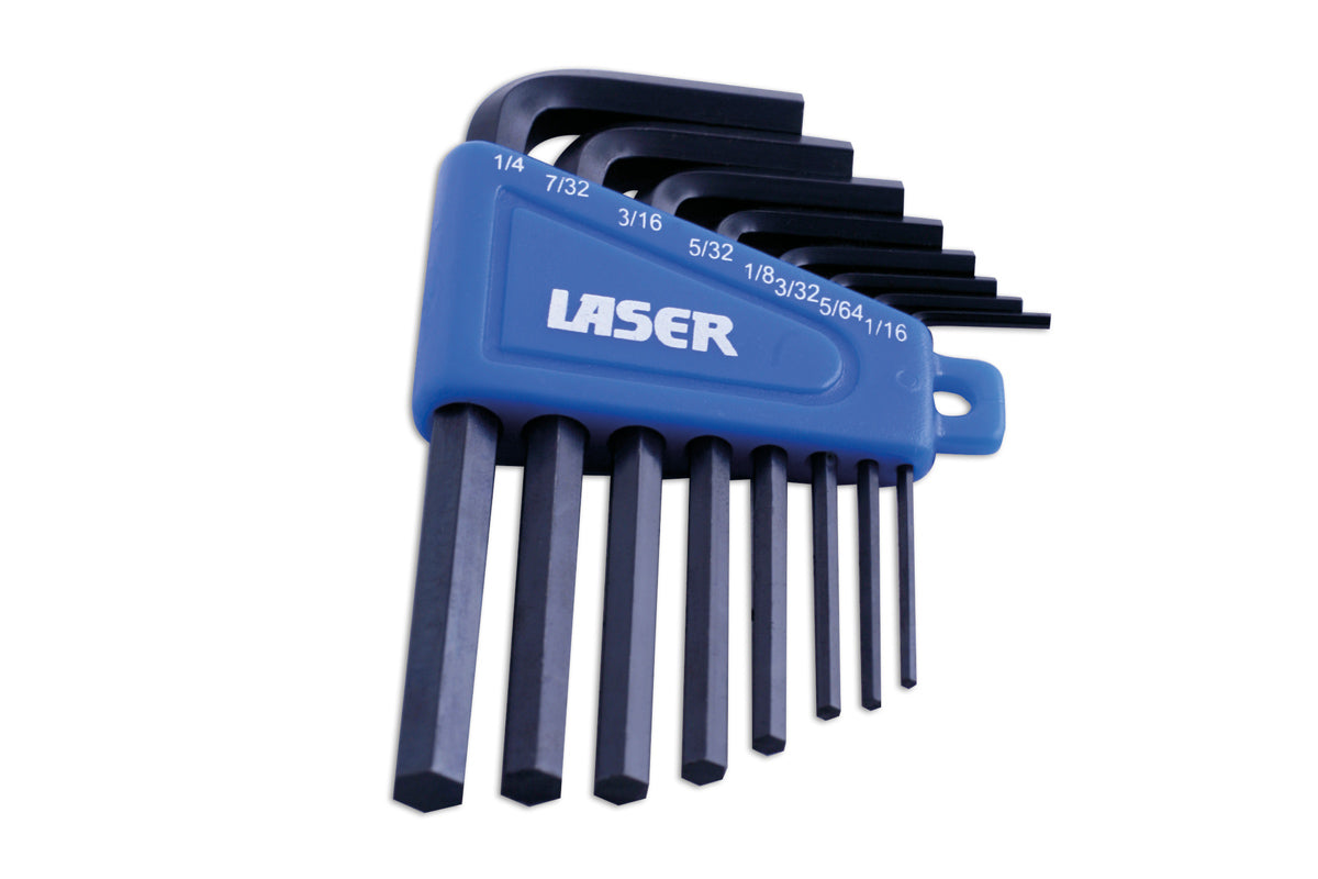 Laser Tools Imperial Hex Key Set 8pc 0267