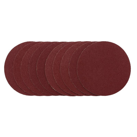 Draper Sanding Discs 125mm Hook & Loop 80G 10 Pack 02694