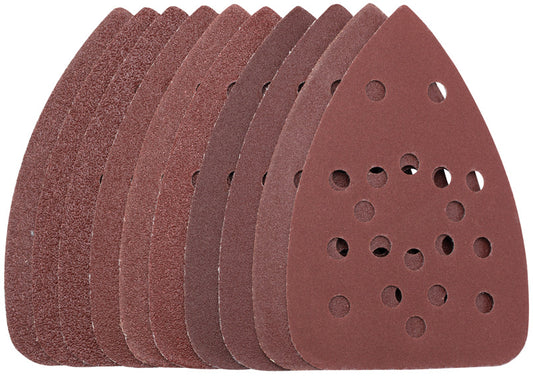 Draper Hook & Loop Tri Base Sander Sheets 140 x 140 x 93mm 400 Grit 10 Pk 02921