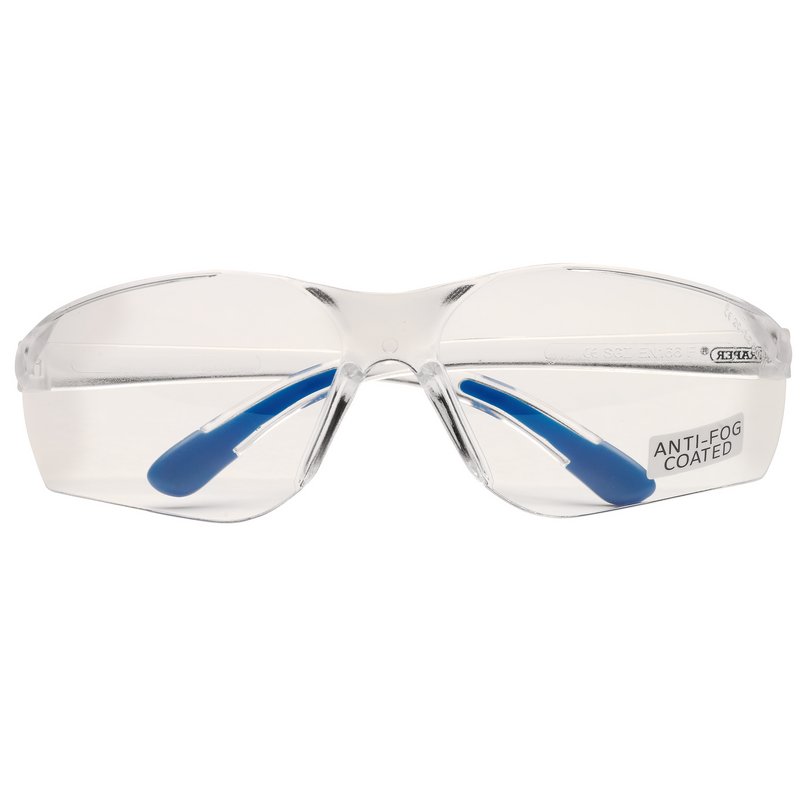 Draper Clear Anti Mist Lightweight Safety Glasses Wrap Around Anti-Scratch 02937