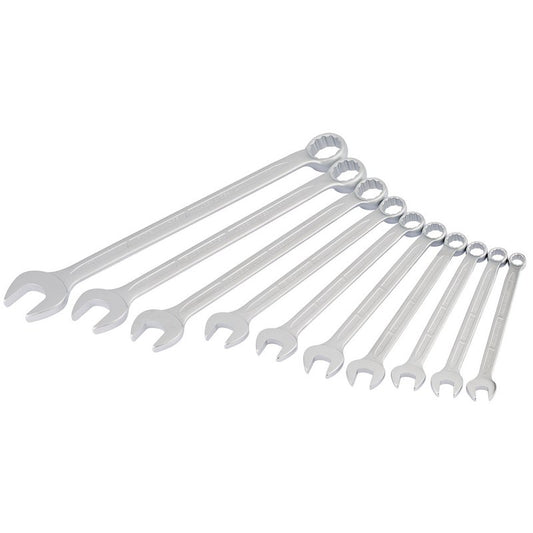 Draper Long Metric Combination Spanner Set 10 Piece Bi Hexagon Ring 03082