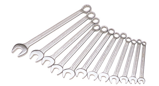 Draper Long Metric Combination Spanner Set 12 Piece Bi Hexagon Ring 03090