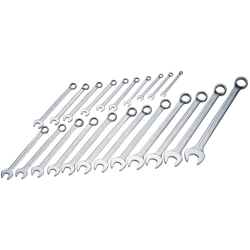 Draper Long Metric Combination Spanner Set 22 Piece Bi Hexagon Ring 03115
