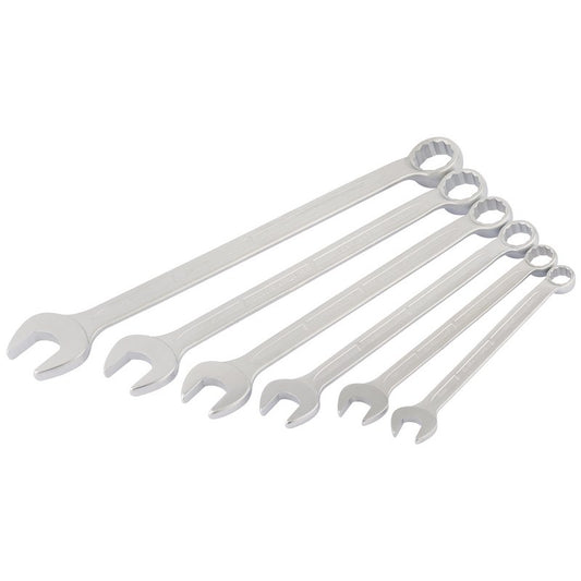 Elora Long Whitworth Combination Spanner Set 6 Piece Bi Hexagon 03131