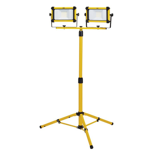 Draper 110V SMD LED Tripod Site Light 2 x 30W 6600 Lumens 03203