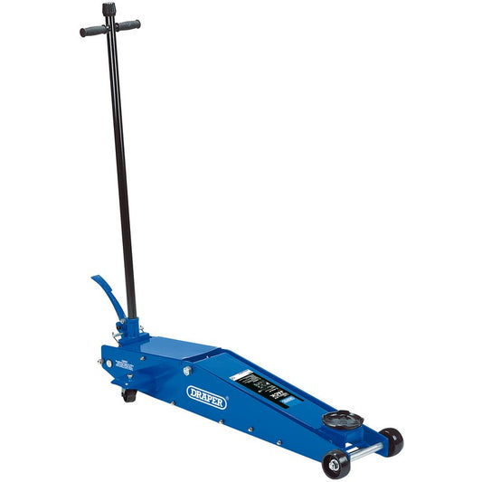 Draper Long Chassis Trolley Jack 2 Tonne Maximum height 800mm Quick-Lift 03461