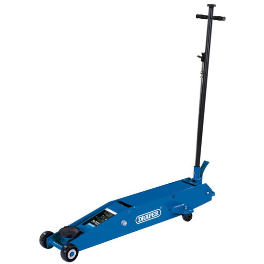 Draper Long Chassis Trolley Jack 5 Tonne Maximum Height 560mm Quick-Lift 03467