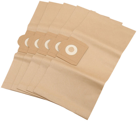 Draper Pack of Five Paper Dust Bags for WDV21 Vacuum Cleaner 03570